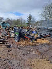 Towable Mobile Firewood Processor Petrol Engine