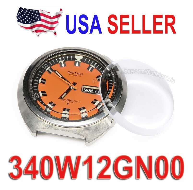 Double Dome Watch Crystal 340W12GN for Seiko 70M UFO 6106-7107