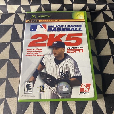 Major League Baseball 2K5 (Microsoft Xbox, 2005) Derek Jeter Cover - No Manual