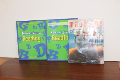 Grade 6 Reading- Summer Success Reading Workbook, Teach Book, Magazines 