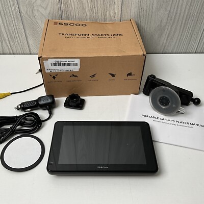 ESSGOO 743CP Black  7'' Bluetooth Android Auto Car Stereo With Apple Carplay