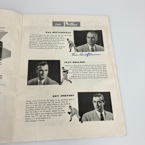 1950 New York Yankees & Philadelphia Phillies Team Signed World Series Program - Picture 11 of 22