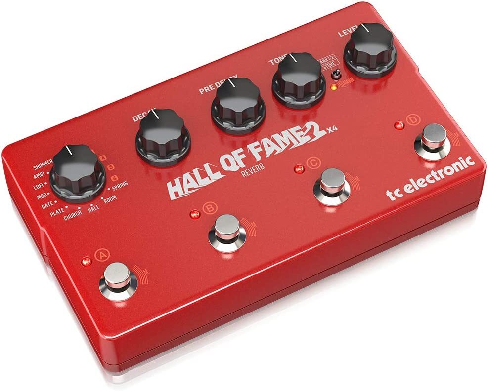 TC ELECTRONIC REVERB Pedal HALL OF FAME 2 X 4 Guitar Effects
