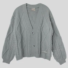 Taylor Swift The Tortured Poets Department TTPD Gray Cardigan Size M/L New