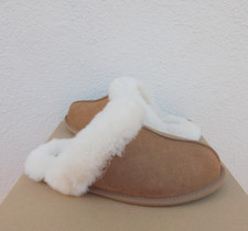 UGG SCUFFETTE II REGENERATE CHESTNUT SHEEPSKIN SLIPPERS, WOMEN US 6/ EUR 37 NEW