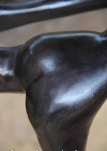 Estatua de bailarina de ballet de bronce Art Deco - Estatuilla modernista - Imagen 12 de 16