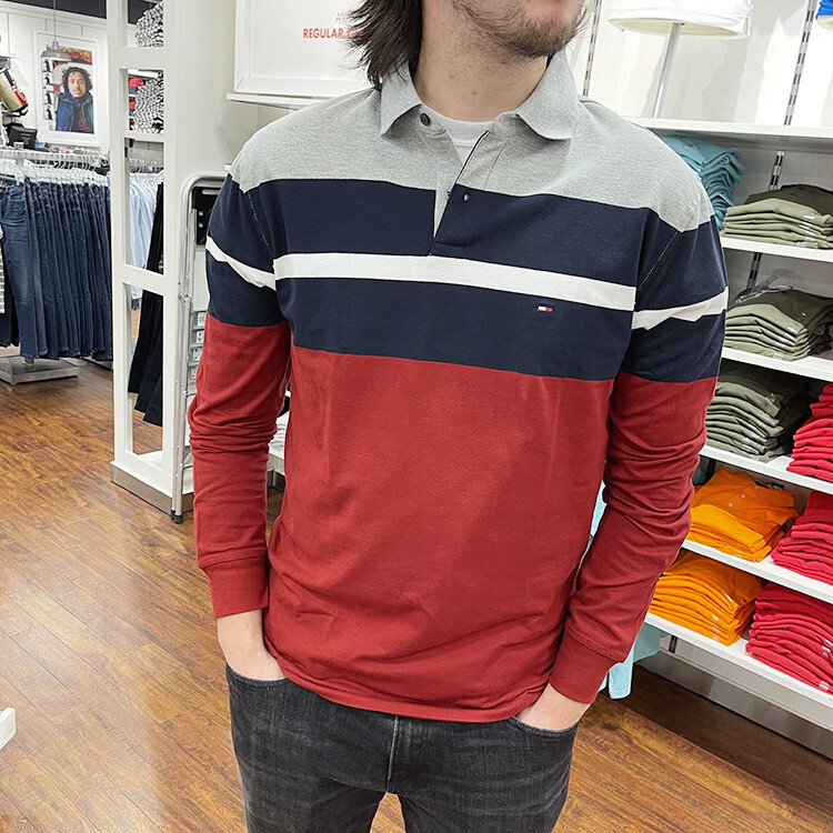 Tommy Hilfiger Men's Long Sleeve Polo Shirts NWT $79 Mens