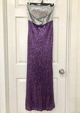 Strapless Sequin Gown