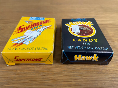 1980s Empty Candy Cigarette Boxes Rare Banned Hawk & Supersonic Stark Candy  Co