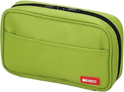 Richitrab Pen Case (Book Type) Yellow Green A-7551-6 00257524 [Bulk buying