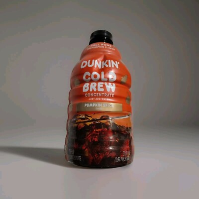 Dunkin'  Cold Brew Concentrate PUMPKIN SPICE  Flavor Coffee 31 OZ BB: 12/14/2024