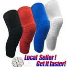 Men Youth Pad Honeycomb Leg Support Knee Sleeve Braces Sports Support Basketball