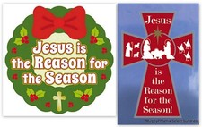 Christmas Magnet "Jesus is the Reason for the Season" For Fridge or Auto