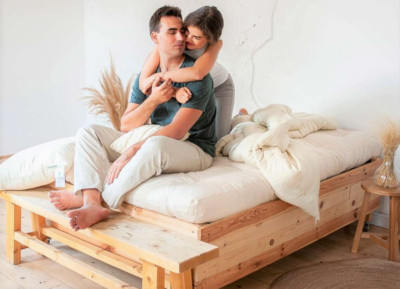 100%  Organic Cotton and Wool Dreamton Natural Toddler Mattress