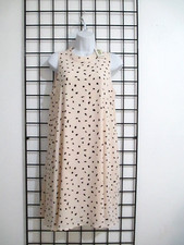 "NEW"  MUD PIE / ORG $54 🌸SZ MEDIUM==FLOWING / BLUSH & BLACK DOT /  SHIFT DRESS