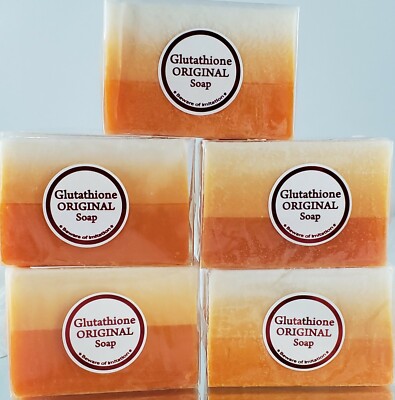  KOJIC ACID & GLUTATHIONE Original Soap 120gms (x5 Bars) NEW