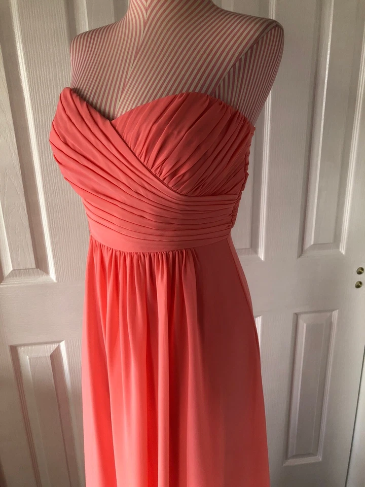 Vestido de noche/promoción de gasa sin tirantes B2 JASMINE talla 4 Foto 2 de 4