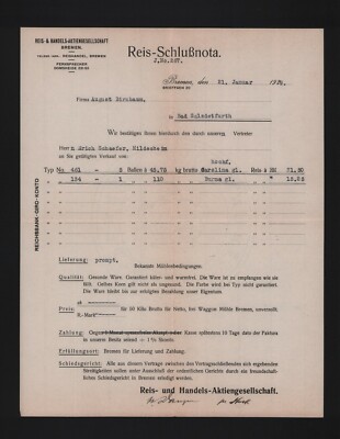 BREMEN, Brief 1929, Reis- & Handels AG Bremen Ballen Carolina und Burma