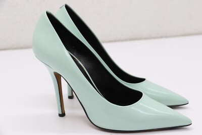 Celine Paris Green Leather Pumps Size 7 US/38 EU