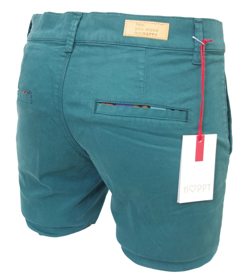 HAPPY Pantalon chino Joy vert epicea femme cigarette slim stretch - Photo 2/4