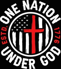 Mens 2nd Amendment Tee Shirt One Nation Under God Gun Rights Big and Tall Small