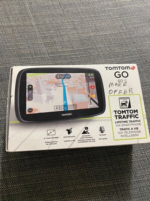NOB TOMTOM GO 60 6'' TOUCH SCREEN LIFETIME MAPS BLUETOOTH GPS FREE SHIPPING