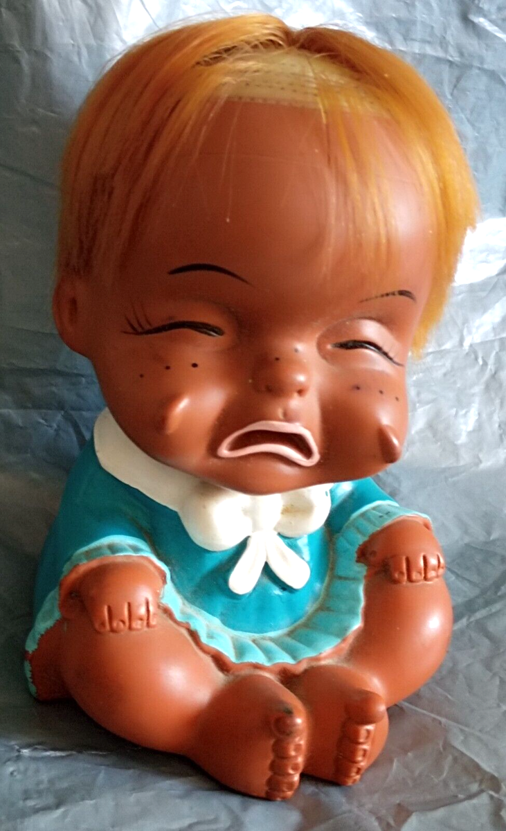 CRY BABY VINTAGE MADE IN JAPAN RUBBER TOY DOLL SPIELZEUG