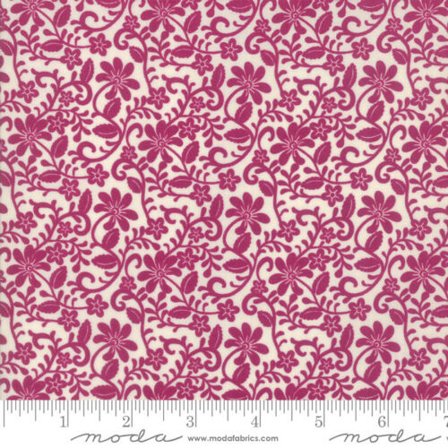 Moda SPELLBOUND Maroon Floral 31114 14 Urban Chicks QUILT FABRIC - Picture 3 of 4