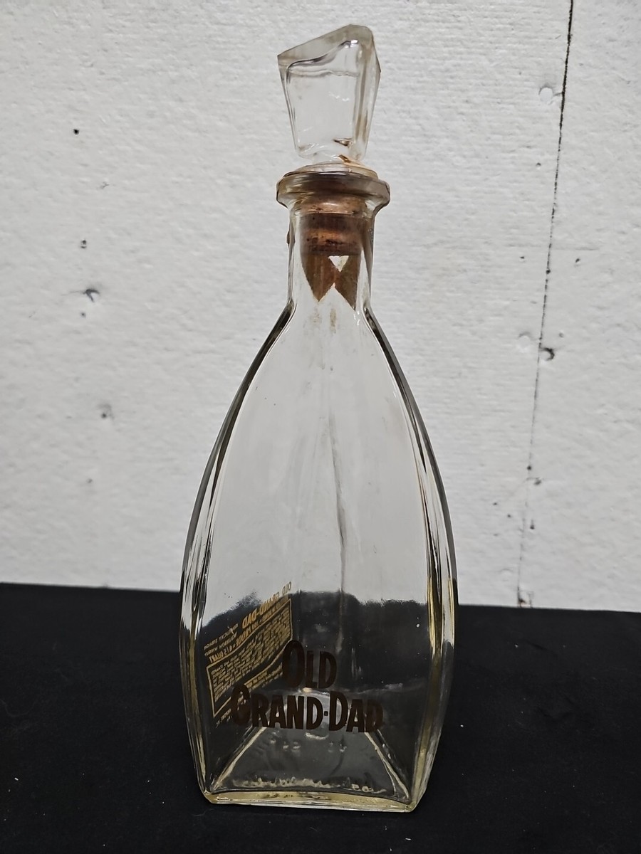 old grand dad 古酒 1953 OLD GRAND DAD WHISKEY BOTTLE TRIANGULAR STOPPER W/cork