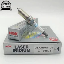 4PC NGK DILKAR7G11GS Laser Iridium Spark Plugs For HONDA  ACCORD CRV CIVIC 91578