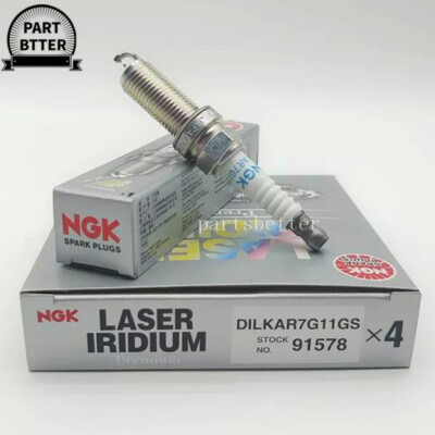 #ad 4PC NGK DILKAR7G11GS Laser Iridium Spark Plugs For HONDA ACCORD CRV CIVIC 91578 $19.99