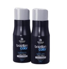 Professional Brazilian Color Silver Black Tinting Treatment Kit 2x300 - Natureza