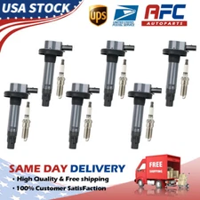 6 Ignition Coil & Iridium Spark Plug For 2011-2017 Ford Explorer 3.5L  UF553 OEM