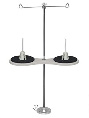 2 Spool Thread Stand + Metal Base for Household/Industrial Sewing Machine #22...