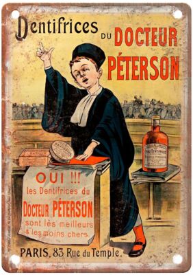 Eugène Dentifrices du Docteur Péterson Liquor Poster Retro Look Sign E1179