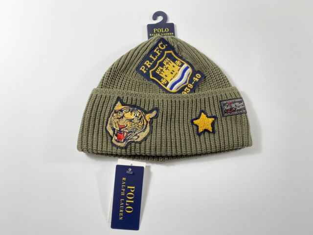 Polo Ralph Lauren Tiger Patch Naval Tailors Beanie Toque Hat W/tags One