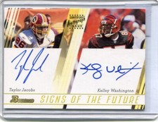 2003 Bowman - TAYLOR JACOBS KELEY WASHINGTON - Signs of the Future Autograph /50