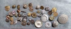 Lot of 70 Vintage Antique Metal Picture Work Uniform Buttons Various Patterns