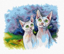 Cats 135CS Crafting Spark Counted Cross-Stitch Kit