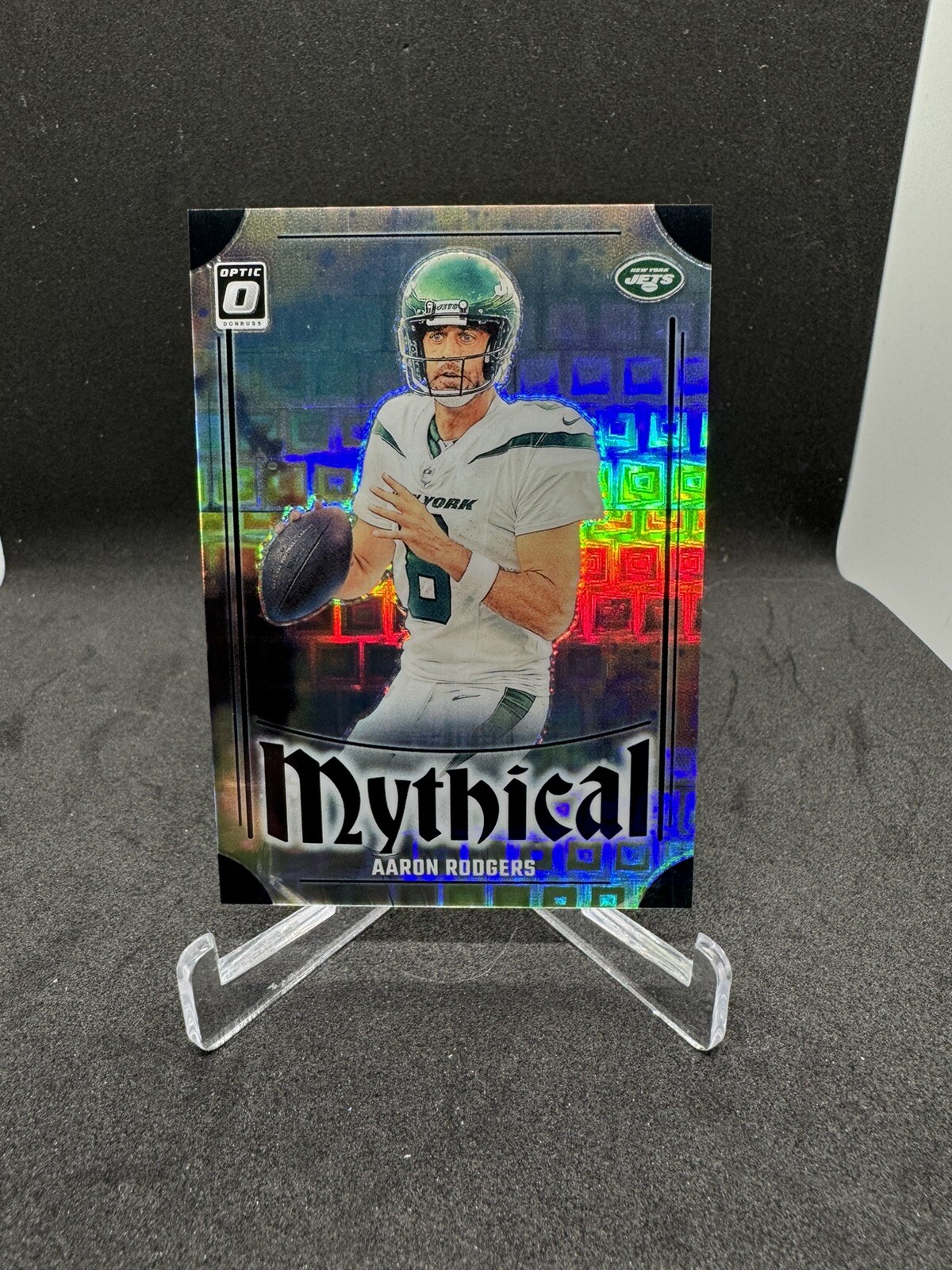 2023 Panini Donruss Optic Aaron Rodgers Mythical Black Pandora /25 Case Hit #4