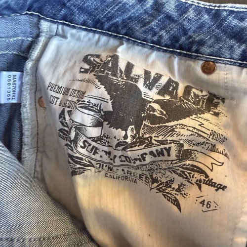 Salvage Supply Co Mayhem Athletic Fit Jeans 32x32 Blue Stretch Premium Denim - Picture 12 of 18