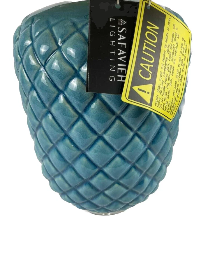 SAFAVIEH Colección de Iluminación Chaney Moderno Azul 25 Pulgadas Dormitorio Sala Leer Foto 4 de 4