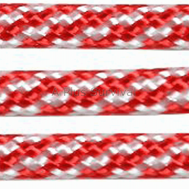Red White Blue Paracord 50 Foot 550 lb Bracelet Camping Survival Kit Rope Cord