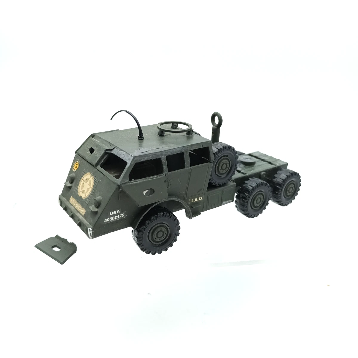 Camion Grue Militaire Pacific – France Jouet échelle 1:43, Métal, Boîte D’origine (1960)