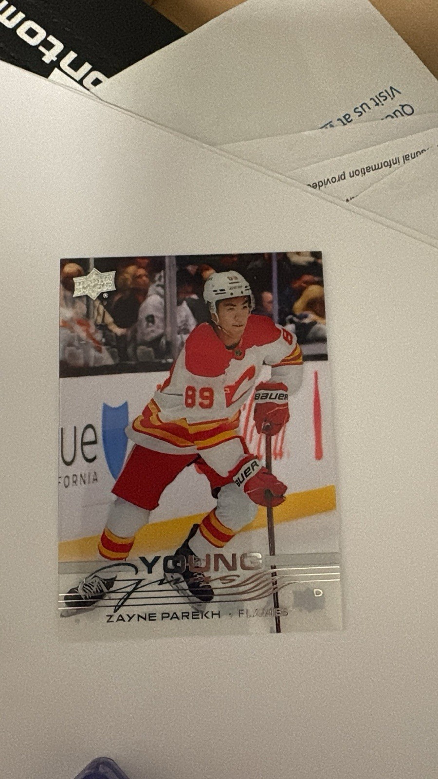 25-26 UD Upper Deck Young Guns Clear Cut #236 ZAYNE PAREKH 🔥