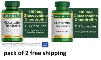 Nature's Bounty Glucosamine Chondroitin Pills and 110 Count (Pack of 2) 