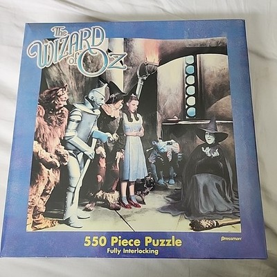 Wizard of Oz 550 Piece Puzzle Pressman #4024 Sealed Box 20x20 1999 Vintage