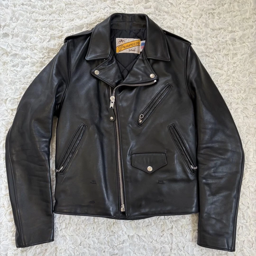 SCHOTT Zip Leather Outer Shell Coats, Jackets & Vests for Men for