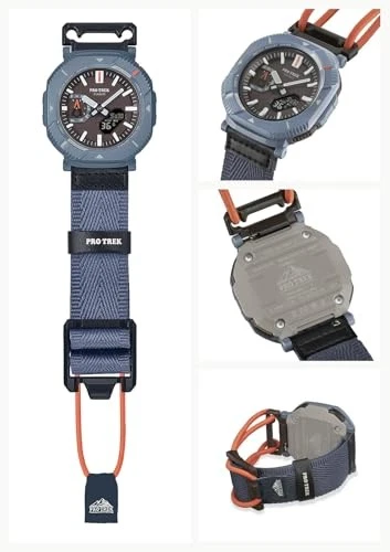 CASIO Pro Trek PRJ-B001B-2JF Hiker Line Solar Bluetooth Watch Dusty Blue - Image 2 of 4