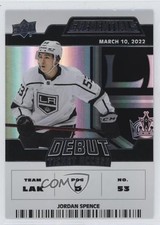 2022-23 Upper Deck Credentials Debut Ticket Access /799 Tier 2 Jordan Spence uk2